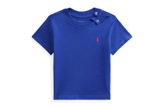 Camiseta Ralph Lauren Cotton Azul Bic - Menino - RL9601 - Tamanho 9 meses