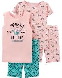 Pijama Carter's 4 peças "Purrmaid" - 36417910 - Tamanho 5 anos - comprar online