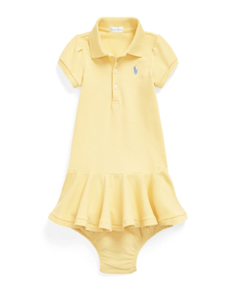 Vestido & Calcinha Ralph Lauren Corn Yellow - RL8018 - Tamanho 12 meses