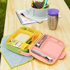 Munchkin® Lunch™ Bento Box para crianças, inclui utensílios, amarelo - loja online