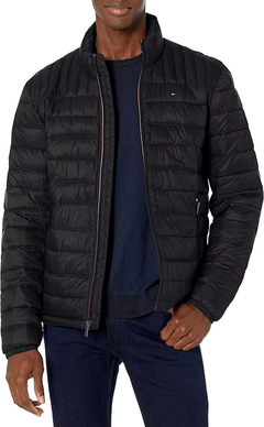 Jaqueta Puffer Tommy Hilfiger Masculina Preto - TH4155 - Tamanho P