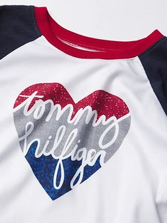 Pijama Tommy Hilfiger Fleece Infantil Menina - TH7652 - Tamanho 8 - 10 anos - Mimos de Orlando