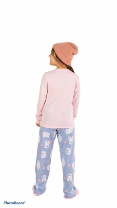 Pijama Feminino infantil By Mensageiro dos Sonhos - URSO POLAR E A PRINCESA MODERNA- Tamanho 4 anos na internet