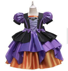 Fantasia Halloween Pumpkin com Tiara - Tamanho 5 - 6 anos - comprar online