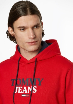 Moletom Fleece Tommy Jeans Masculino Vermelho - TH713 - Tamanho G - comprar online
