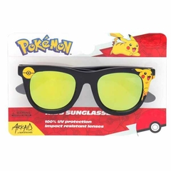 Óculos de Sol Pokemon Pikachu Black Square Frame Kids Sunglasses Black - 3 anos