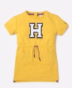 Vestido Tommy Hilfiger Yellow - TH1926 - Tamanho 8 - 10 anos