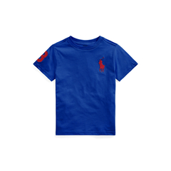 Camiseta Ralph Lauren Cotton Big Pony Classic Blue - Menino - RL9751 - Tamanho 2 anos