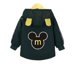 Jaqueta infantil corta vento Mickey - Verde - Tamanho 3 anos - comprar online