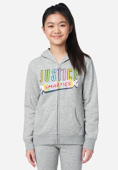 Moletom Justice Cinza Candy - J9580 - Tamanho 7 - 8 anos - comprar online