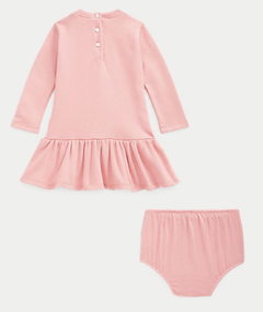 Vestido Moletom Ralph Lauren Rose - RL6909 - Tamanho 12 meses - comprar online