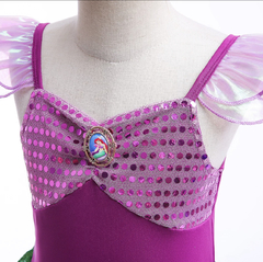 Fantasia Infantil Little Mermaid Premium - Tamanho 3- 4 anos - Mimos de Orlando