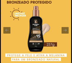 Protetor Instant Bronzer Fps15 Australian Gold Spray Gel - comprar online