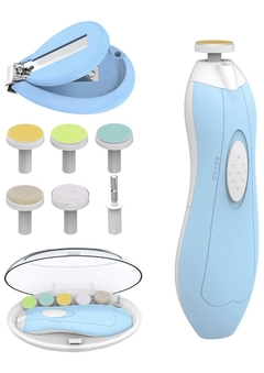 Safe Baby Nail Clipper Trimmer Toes & Unhas Elétrica Moagem - Azul na internet