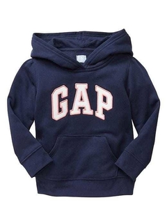 Moletom GAP Azul Marinho Logo Rosa/ Branco - GAP3150 - Tamanho 2 anos