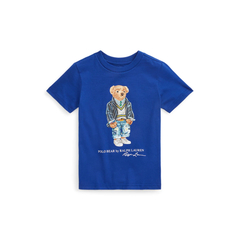 Camiseta Ralph Lauren Polo Bear Heritage Royal - Menino - RL3886 - Tamanho 6 anos