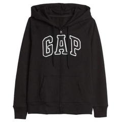 Moletom Ziper Gap Feminino Fleece Preto -GAP8751 - Tamanho P na internet