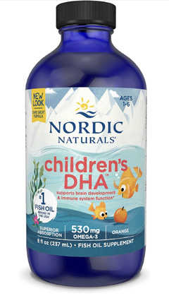 Nordic Naturals DHA para crianças 530mg Omega 3 - 237ml - idade 1 a 6 anos