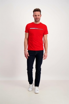 Camiseta Masculina Tommy Hilfiger Vermelha - TH0777 - Tamanho M - comprar online