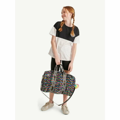 Justice Girls Weekender Duffel Handbag Black Sparkle - loja online