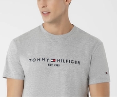 Camiseta Tommy Hilfiger Cinza Logo - TH7435 - Tamanho P na internet