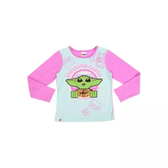 Pijama Infantil Microfleece Baby Yoda - Tamanho 6 - 6x na internet