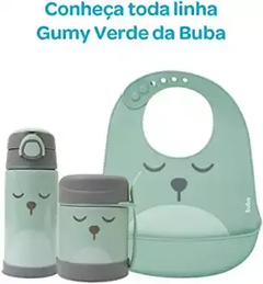 Kit Introdução Alimentar Buba Gumy 3 peças Verde