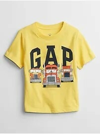 Camiseta Gap Firetruck - GAP7019 - Tamanho 6 - 12 meses