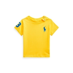 Camiseta Ralph Lauren Cotton Big Pony Classic Yellow - Menino - RL8671 - Tamanho 24 meses
