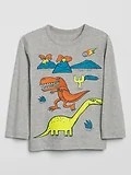 Camiseta manga longa Gap Dinossauro - GAP8672 - Tamanho 12 - 18 meses