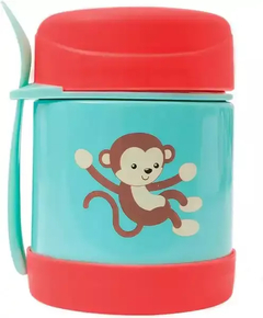 Pote Térmico Bebe Infantil Para Papinha Frutas Com Colher Macaco - comprar online