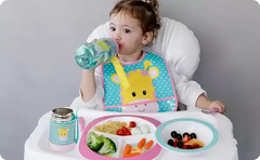 Pote Térmico Bebe Infantil Para Papinha Frutas Com Colher Girafa na internet