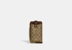 Bolsa Coach Phone Crossbody In Signature Canvas