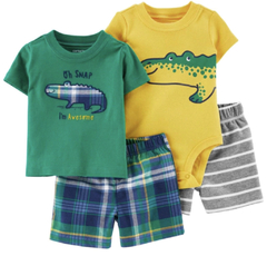 Kit 4 peças Carters Summer - 1N337310 - Tamanho 3 meses