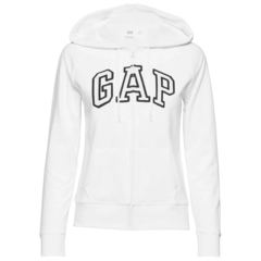 Moletom Gap Ziper Logo Hoodie Branco - GAP5919 - Tamanho GG