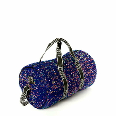 Justice Girls Weekender Duffel Handbag Purple Sparkle na internet