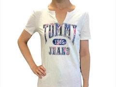 Camiseta Tommy Hilfiger Jeans Branca - TH9425