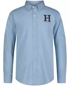 Camisa Tommy Hilfiger Azul Claro - TH7712 - Tamanho 12 - 14 anos