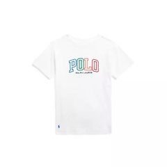 Camiseta Infantil Branca Ralph Lauren - RL5200 - Tamanho 6 anos