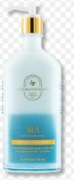 Loção corporal Bath & Body Works Sea Soul Aromatherapy Refreshing Jasmine + Eucalyptus