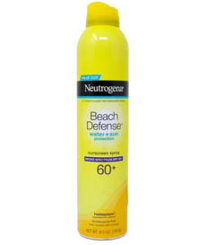Neutrogena Beach Defense® Água + Proteção Solar Spray Protetor Solar de Amplo Espectro FPS 60+