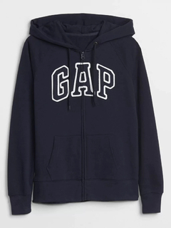 Moletom Gap Ziper Logo Hoodie Azul Marinho - GAP0843 - Tamanho M