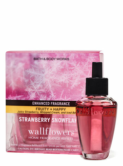 Kit Refis para Plug Difusor Elétrico/Wallflowers Fragrance Refil Bath &Body Strawberry Snowflakes Fruity-Happy