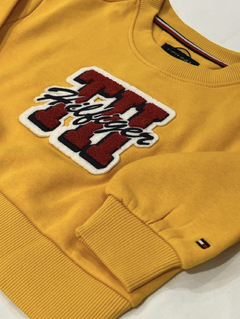 Moletom Fleece Menina Tommy Hilfiger Amarelo - TH710 - Tamanho 4 - 5 anos - comprar online