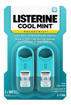 Listerine Spray Pocketmist Contra Mau Hálito Menta Cool Mint