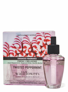 Kit Refis para Plug Difusor Elétrico/Wallflowers Fragrance Refil Bath &Body Twiated Peppermint