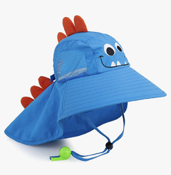 Chapéu Proteção Solar Dino Azul - Tamanho de 2 a 9 anos - FPS 50+ na internet