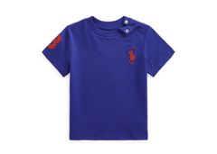 Camiseta Ralph Lauren Cotton Big Pony Classic Blue - Menino - RL8671 - Tamanho 18 meses