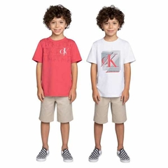 Kit 3 Peças Calvin Klein Boys - CK5625 - Tamanho 6 anos