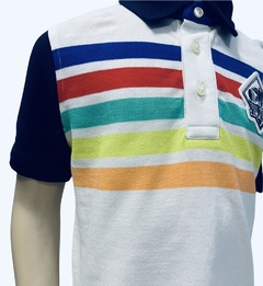 Camiseta Polo Tommy Hilfiger Multicolor- TH705 - Tamanho 2 - 3 anos - Mimos de Orlando